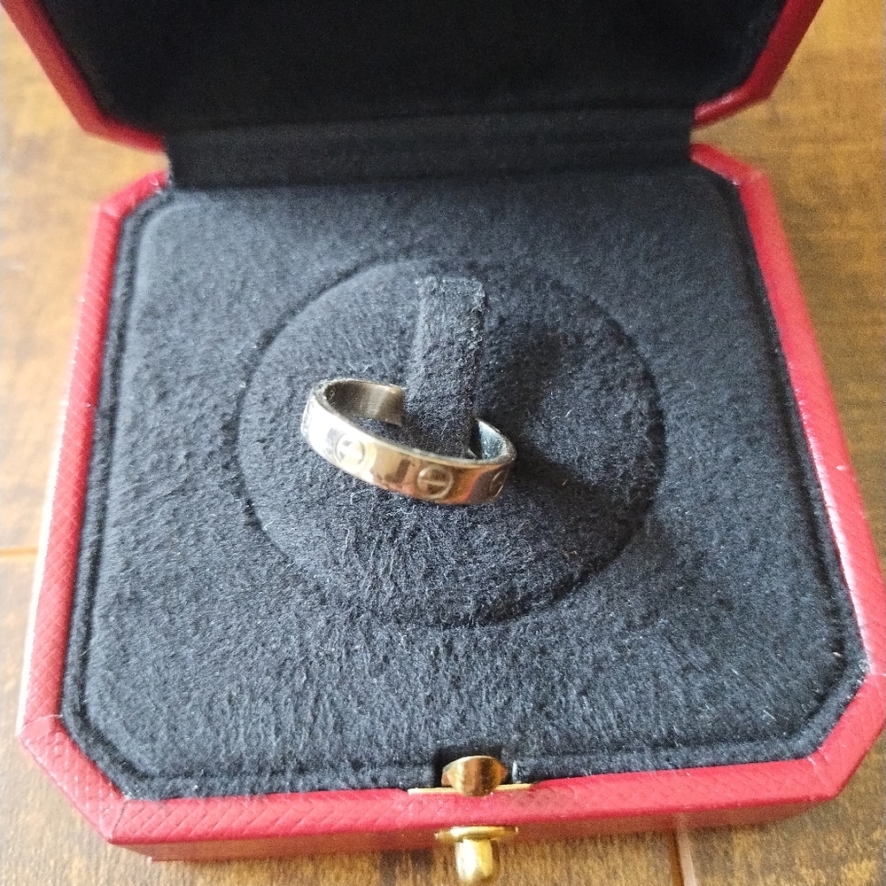 Authentic Cartier Love Ring small model 18k White Gold